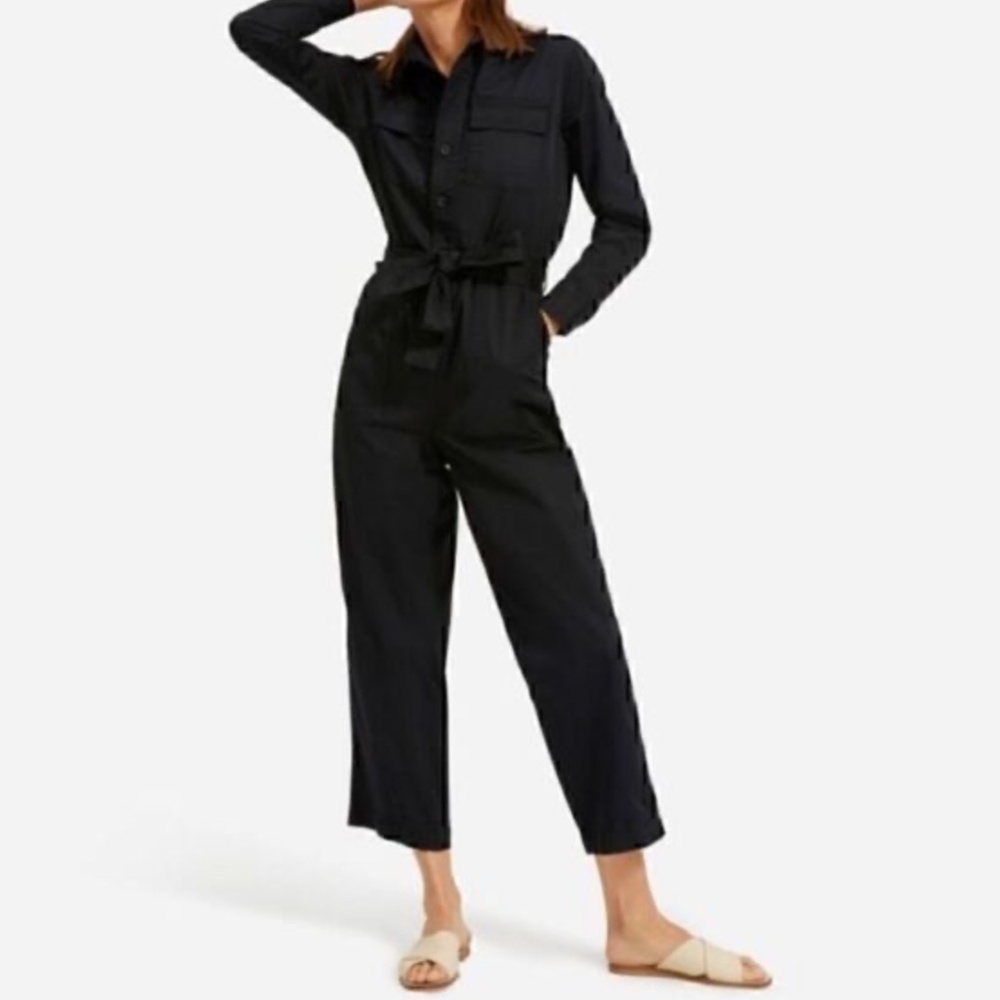 Everlane Women's Modern Utility Black Jumpsuit / Utility Jumpsuit